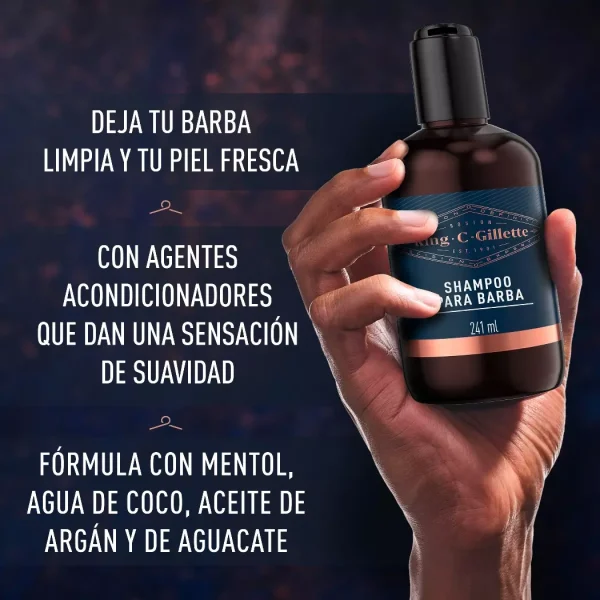 Shampoo para barba Nishman 200 ml – Limpieza profunda e hidratación - Imagen 5