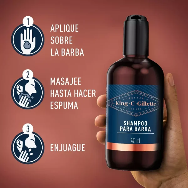 Shampoo para barba Nishman 200 ml – Limpieza profunda e hidratación - Imagen 4
